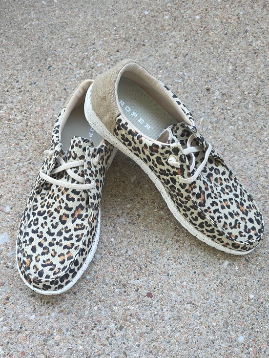 Roper Shoes - Roper Hang Loose Low Glitter Cheetah Leopard Chukka Loafer Shoes Size 9.5